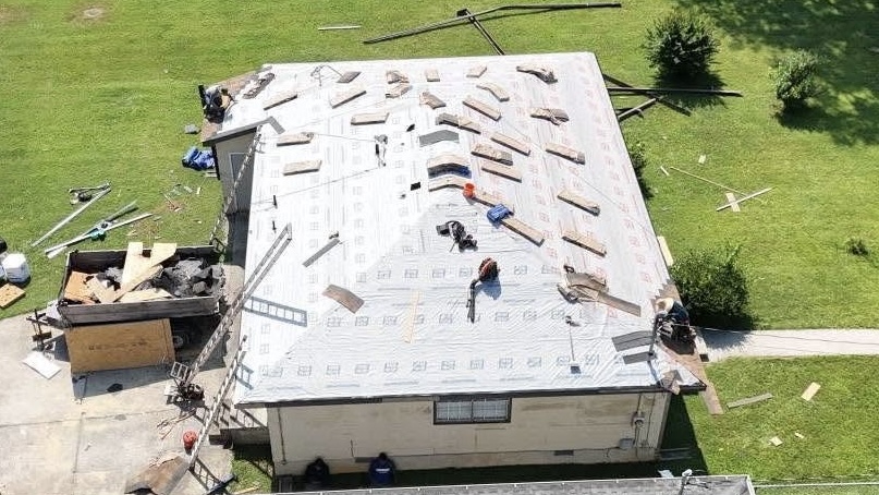 Roof replacement preparation in Chattanooga Tennessee